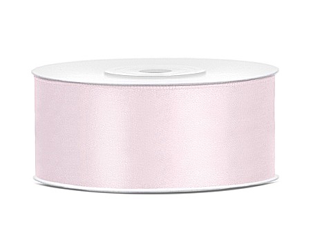 Satin pentru impachetat buchete - PD BANDA SATIN, Satin Ribbon, light powder pink, 25mm/25m TS25-081PJ
