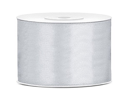 Banda satin - PD BANDA SATIN, Satin Ribbon, silver, 50mm/25m TS50-018