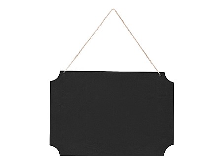 PD DECORATIUNI, Hanging chalkboard sign, black TDZ7 [0]