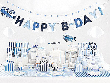 PD POMPOM HARTIE MATASE, Tissue paper Pompom, sky-blue, 25cm PP25-011 [2]
