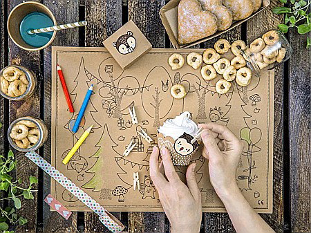 HOBBY - PD CLEME DE LEMN, 3cm, natural wood 20/set KLD-100