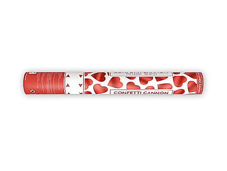 PD CONFETTI, Party popper with hearts, red, 40cm TUKHR40 [1]