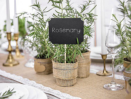 PD DECORATIUNI PARTY, Cards on a stick, black, 11 x 8cm 4/SET KNP17 [1]