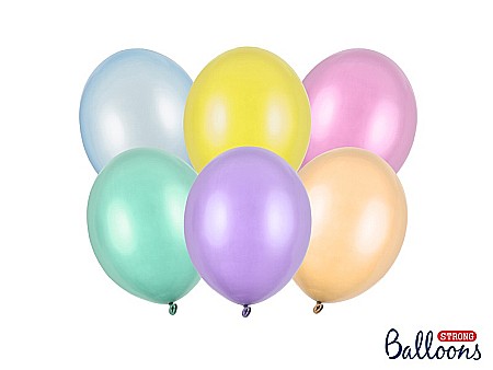 Baloane latex - PD BALOANE Strong Balloons 23cm, Pearly Mix, 100/SET SB10M-000P