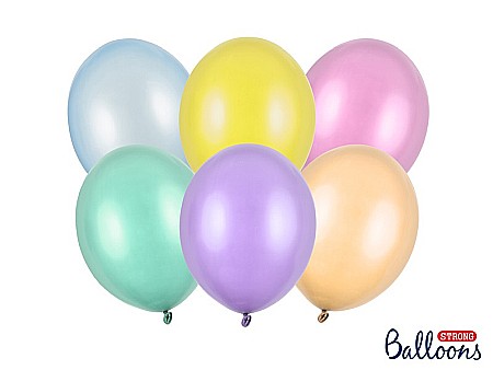 Baloane latex - PD BALOANE Strong Balloons 27cm,  Pearly Mix, 100/SET SB12M-000P