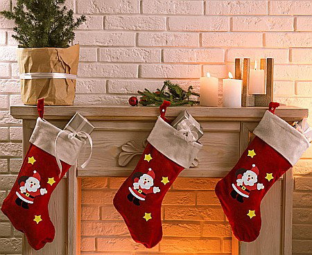 GOD DECORATIUNE CRACIUN Santa Claus Sock, 47cm NW-SSZM [1]