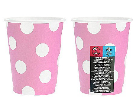 GOD PAHARE CARTON Dot, Pink, 270ml, 6/set PF-KGJR [1]