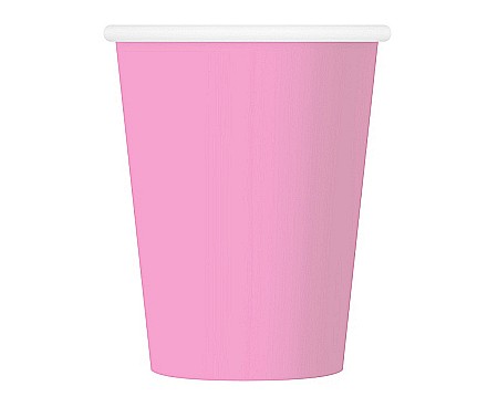 Farfurii/ Pahare/ Servetele/ Paie/ Tacamuri/ Fete masa - GOD PAHARE CARTON Pink, 250ml, 6/set PF-KJJR