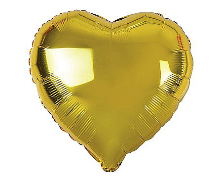 Baloane si accesorii - GOD BALON FOLIE ALUMINIU Heart, gold, 46cm FG-S36ZL