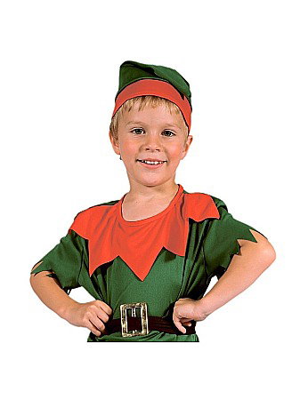 GOD COSTUM PT COPII LITTLE ELF 92/104cm, camasa, pantaloni, curea, caciula SL-ME92 [1]