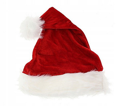 Costume/ Costumatii Craciun si accesorii - GOD CACIULA MOS CRACIUN MARIMEA S, 26*35CM CATIFEA ROSIE NW-CMIS26
