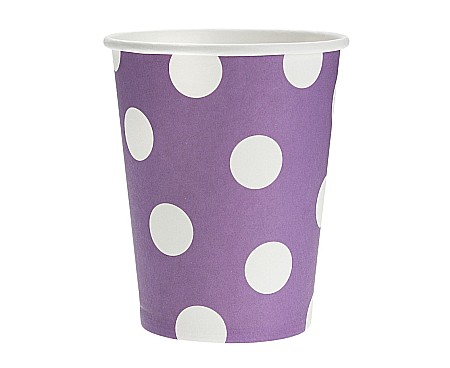Color dots - GOD PAHARE CARTON Polka Dots, purple, 270ml, 6/set PF-KGLA
