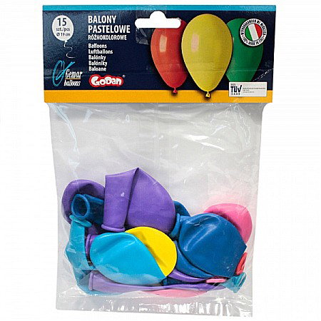 Baloane latex - GOD BALOANE Kasia Pastel, 19cm 15/set GZ-KA15