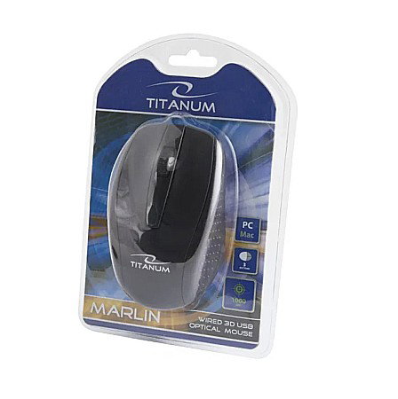 TEC MOUSE OPTIC TITANUM MARLIN  TM110K, USB, 3D [1]