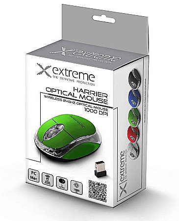 TEC MOUSE XTREME HARRIER WIRELESS, VERDE XM105G [1]