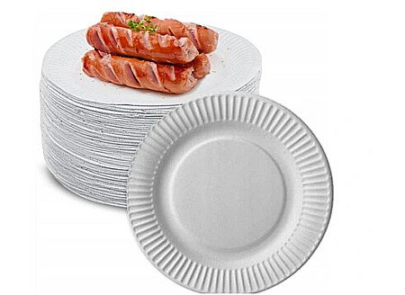 Farfurii/ Pahare/ Servetele/ Paie/ Tacamuri/ Fete masa - GOD FARFURII CARTON White, 18cm, 20/set TH01_BI_000100-20