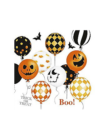 Farfurii/ Pahare/ Servetele/ Paie/ Tacamuri/ Fete masa - GOD SERVETELE 33*33CM 20/SET SCARY HALOWEEN BALLOONS SD_OG_037601