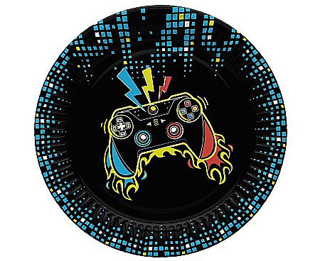 Farfurii/ Pahare/ Servetele/ Paie/ Tacamuri/ Fete masa - GOD FARFURII CARTON Play Joystick Pad, 18cm, 8/set TD01_OG_038201
