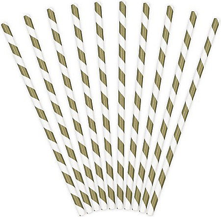 PD PAIE DIN HARTIE PENTRU BAUTURI GOLD, 19.5cm 10/set SPP1-019 [1]