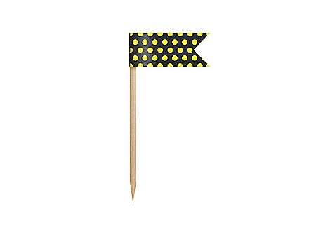 PD DECORATIUNI PENTRU BRIOSE Mini Flags, Bee, mix, 7cm 6/set FPM3 [2]