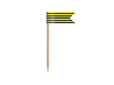 PD DECORATIUNI PENTRU BRIOSE Mini Flags, Bee, mix, 7cm 6/set FPM3 [4]
