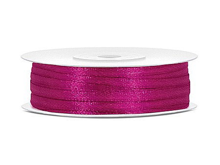 Banda satin - PD BANDA SATIN, Satin Ribbon, fuchsia, 3mm/50m TS3-080