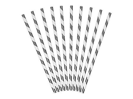 PD PAIE DIN HARTIE PENTRU BAUTURI silver, 19.5cm 10/set SPP1M-018 [1]