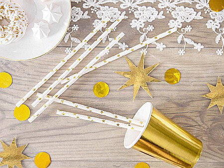 PD PAIE DIN HARTIE PENTRU BAUTURI gold, 19.5cm 10/set SPP5M-019 [4]
