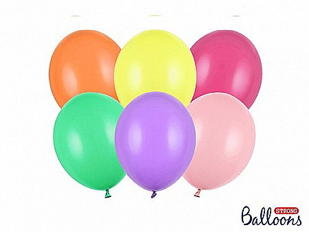 Baloane latex - PD BALOANE Strong Balloons 23cm, Pastel Mix, 50/SET SB10P-000-50