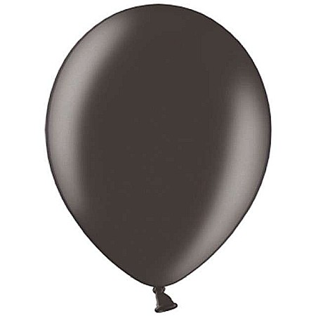 PD BALOANE Strong Balloons 27cm, Metallic Black, 10/SET SB12M-010-10 [0]