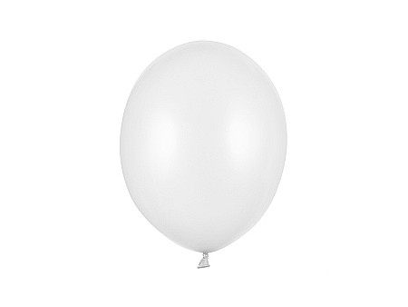 Baloane latex - PD BALOANE Strong Balloons 27cm, Metallic Pure White, 50/set SB12M-008-50