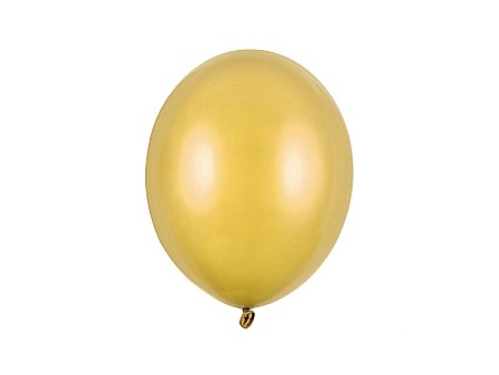 Baloane latex - PD BALOANE Strong Balloons 27cm, Metallic Gold, 50/set SB12M-019-50