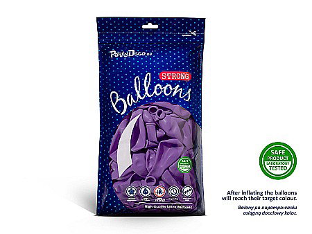 PD BALOANE Strong Balloons 27cm, Pastel Lavender Blue, 10/SET SB12P-004-10 [1]