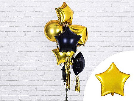 PD BALON FOLIE DE ALUMINIU Star, 48cm, gold FB3M-019 [2]