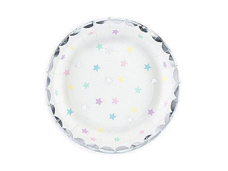 ARTICOLE PARTY - PD FARFURII CARTON Unicorn - Stars, 18 cm 6/SET TPP14