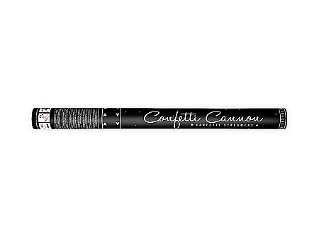 ARTICOLE COPII - PD CONFETTI, Confetti cannon, with streamers, silver, 60cm TUKSE60-018M
