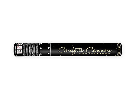 ARTICOLE PARTY - PD CONFETTI, Confetti cannon, with streamers, gold, 40cm TUKSE40-019M