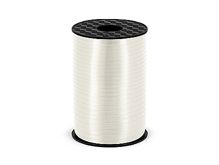 Snur Rafie pentru flori - PD RAFIE ribbon, white, 5mm/225m PRP5-008