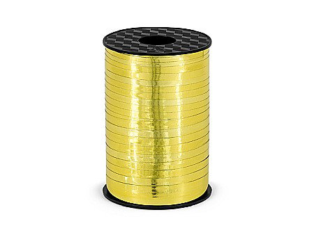 Snur Rafie pentru flori - PD RAFIE ribbon, gold, 5mm/225m PRM5-019