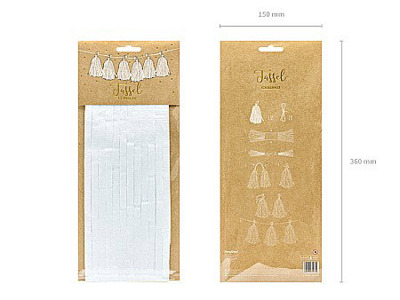 PD GHIRLANDA CU CIUCURI,Tassel garland, white TG1-008 [6]