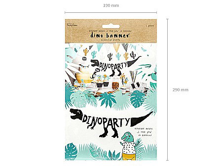 PD BANNER Dinosaurs - Dino Party, 20x90 cm GRL40 [4]