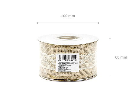 PD BANDA IUTA CU DANTELA 5*500cm TJ1 [6]