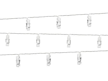 DE SEZON - PD LUMINI DECORATIVE LED CU CLIPS DE PRINDERE, clear, 1.4m LEDC3