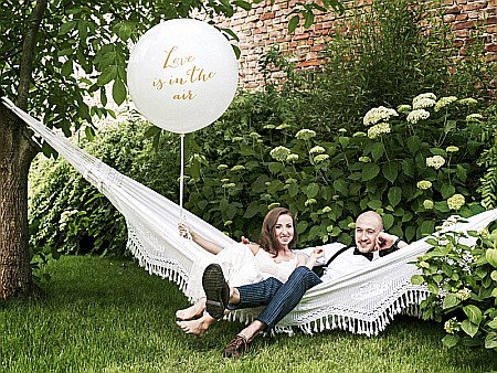 PD BALON Giant Balloon 1m, Love is in the air, white OLBON10D-008-019 [1]