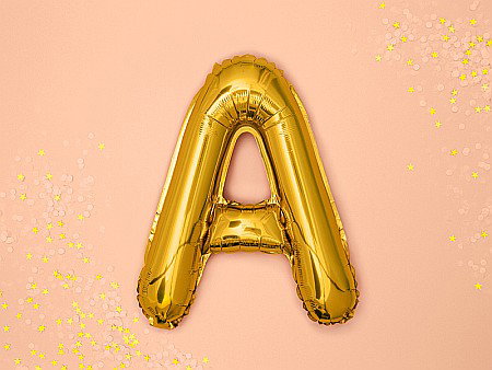 PD BALON FOLIE ALUMINIU Letter "A", 35cm, gold FB2M-A-019 [2]