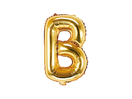 Baloane Folie Aluminiu - PD BALON FOLIE ALUMINIU Letter "B", 35cm, gold B2M-B-019