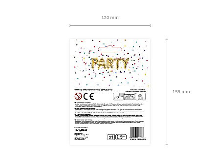 PD BALON FOLIE ALUMINIU Letter "B", 35cm, gold B2M-B-019 [6]