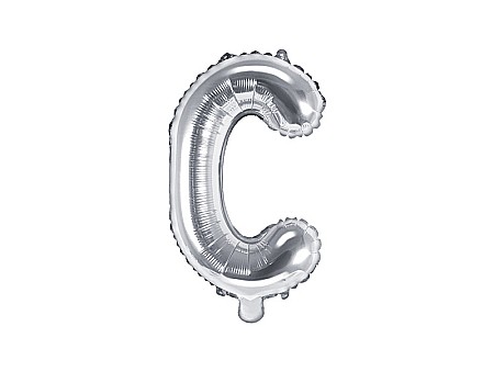 Baloane Folie Aluminiu - PD BALON FOLIE ALUMINIU Letter "C", 35cm, silver FB2M-C-018