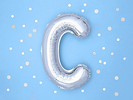 PD BALON FOLIE ALUMINIU Letter "C", 35cm, silver FB2M-C-018 [1]