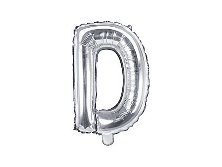Baloane Folie Aluminiu - PD BALON FOLIE ALUMINIU Letter "D", 35cm, silver FB2M-D-018